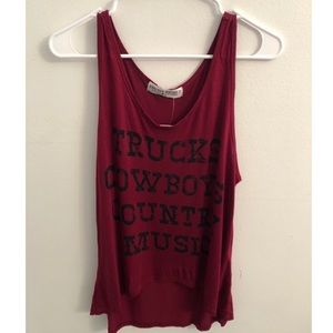 Project social T NWT trucks cowboys Music tank M